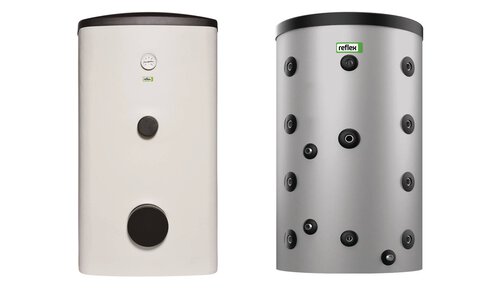 Hot water storage and buffer tanks